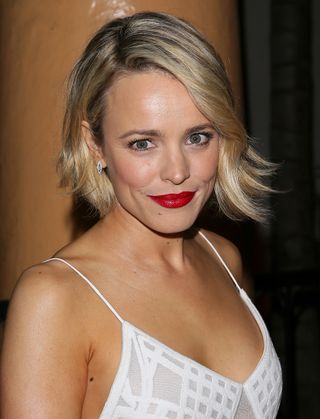 red lipstick - Rachel mcadams