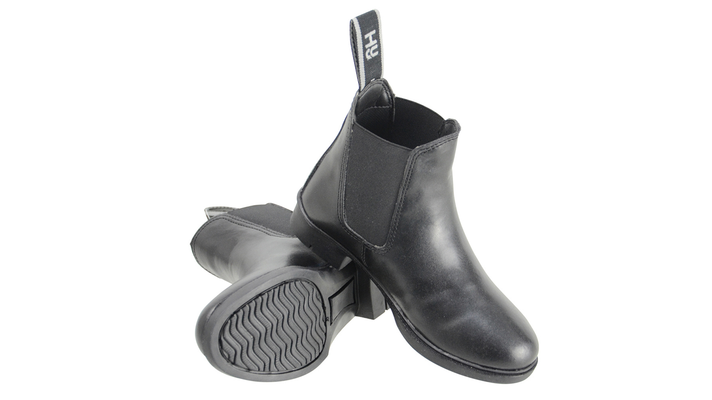 Hy Equestrian Beverley Synthetic Combi Leather Jodhpur Boot