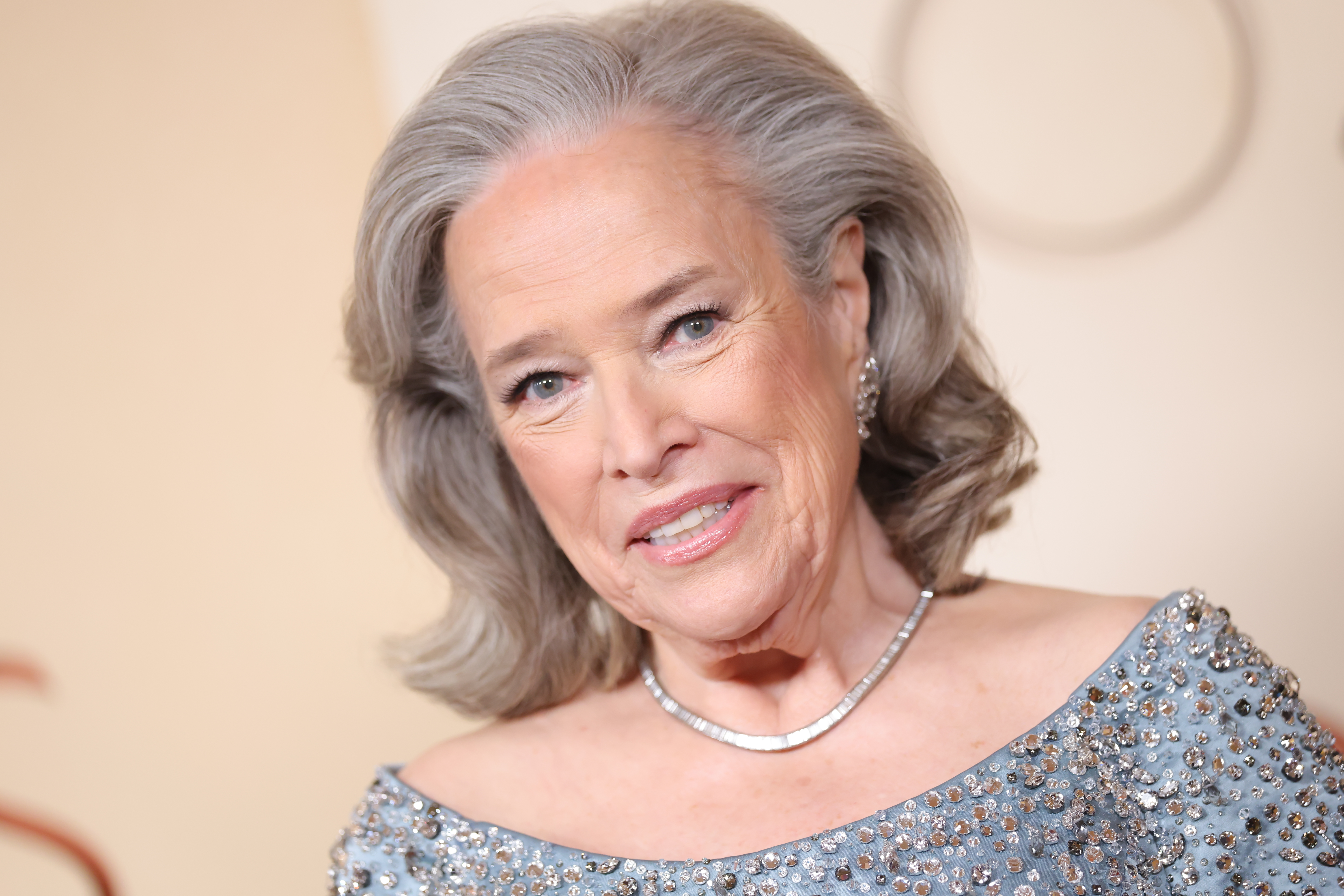 Kathy Bates attends the 98th Oscars at Dolby Theatre on March 15, 2026 in Hollywood, California. (Photo by Mike Coppola/Getty Images)