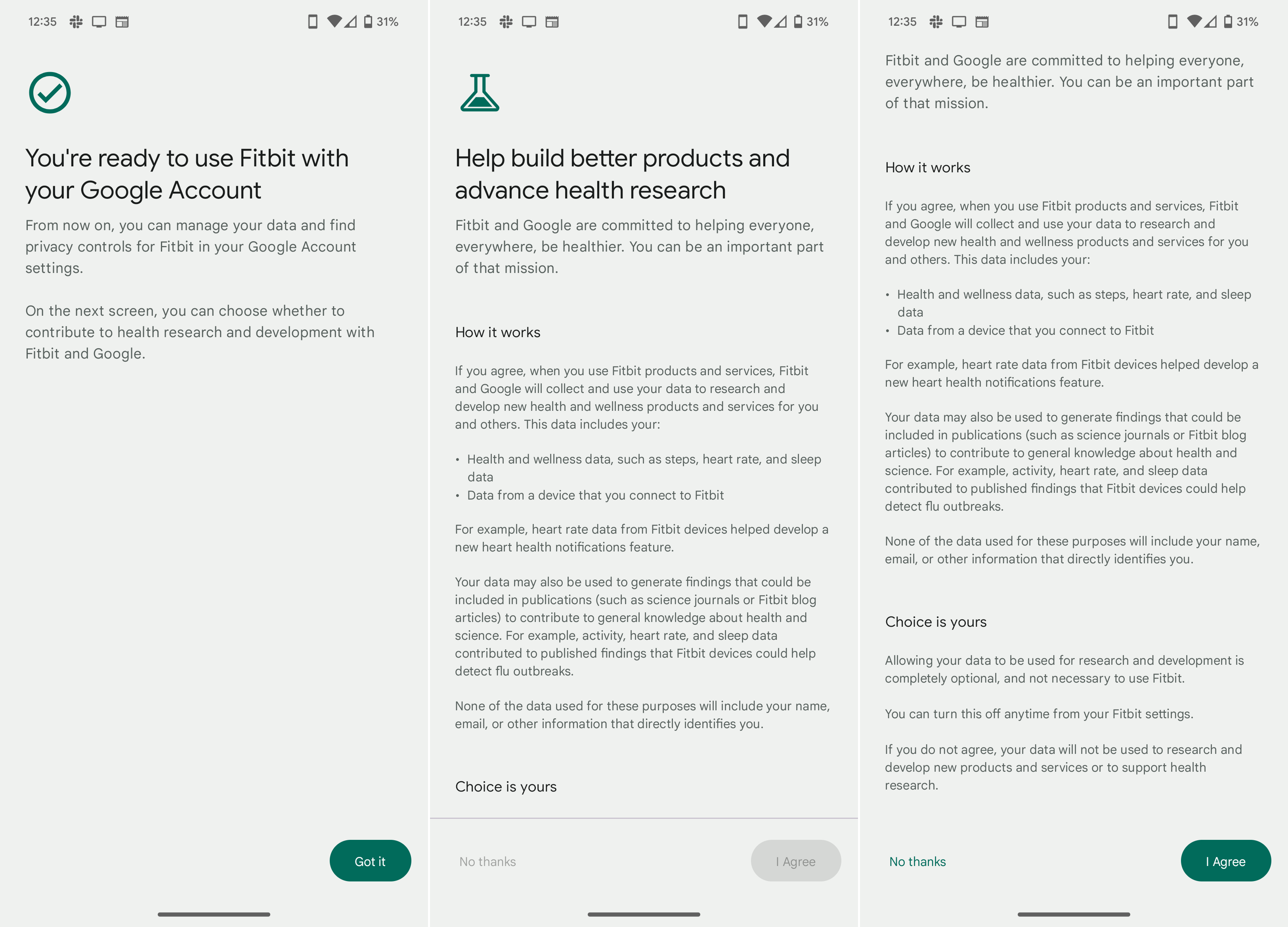 Steps to migrate Fitbit account to your Google account