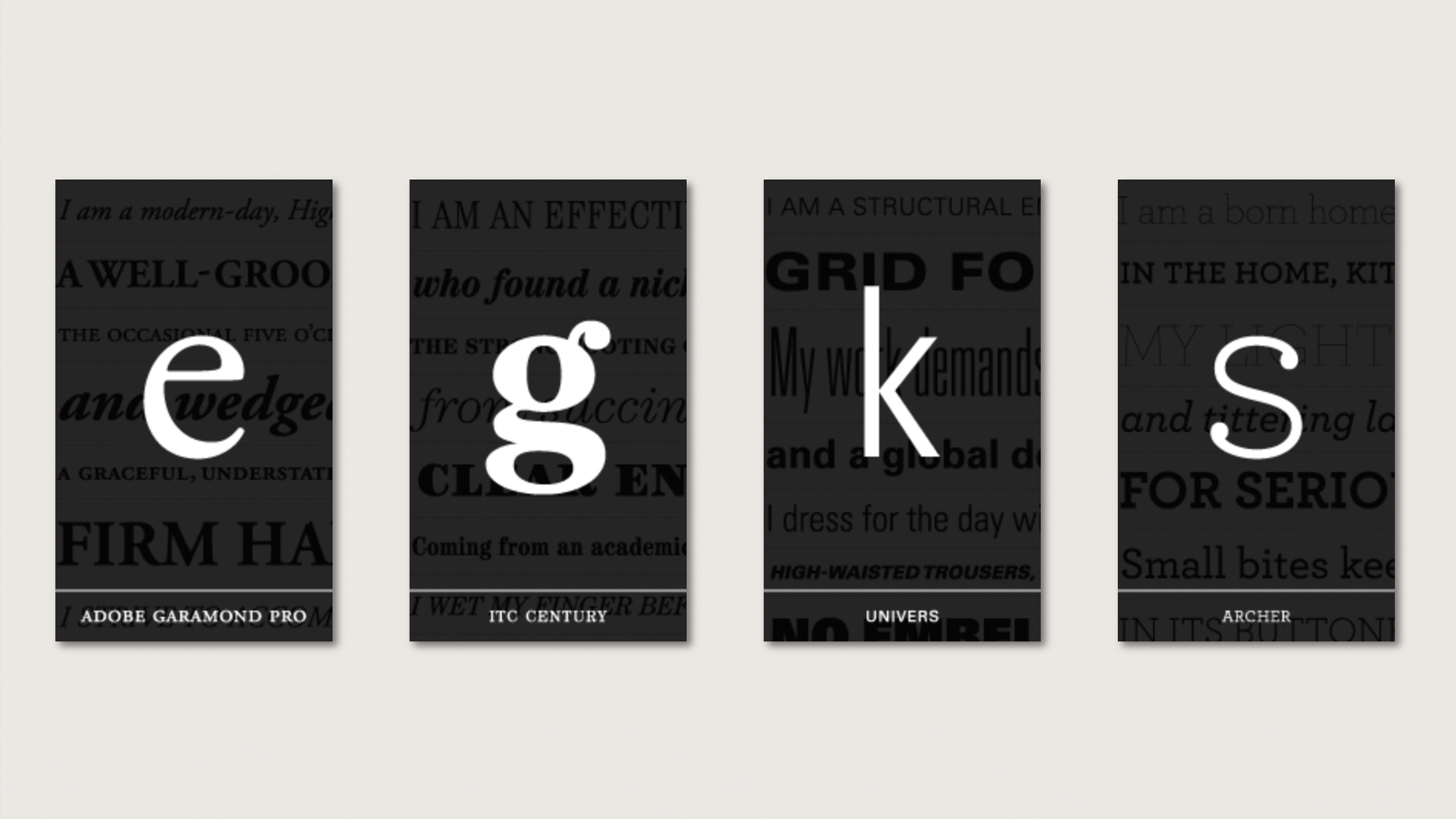 36 perfect font pairings