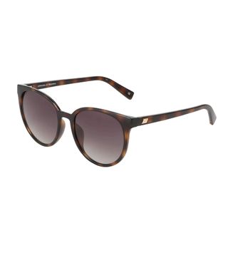 Le Specs Round Sunglasses in Brown Tortoise