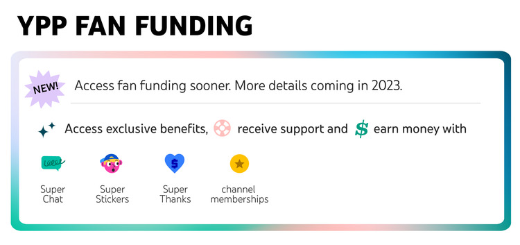 YouTube Partner Program Fan Funding benefits