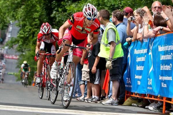 Bernard Van Ulden (Jelly Belly) sporting the most aggressive riders jersey from his ride yesterday.