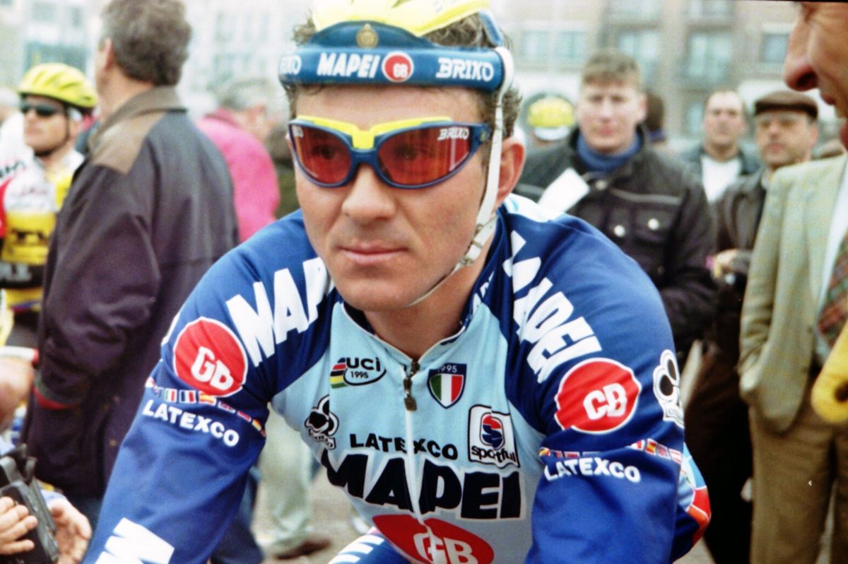 Johan Museeuw on the start line of the 1996 edition of the race in which he would finish third