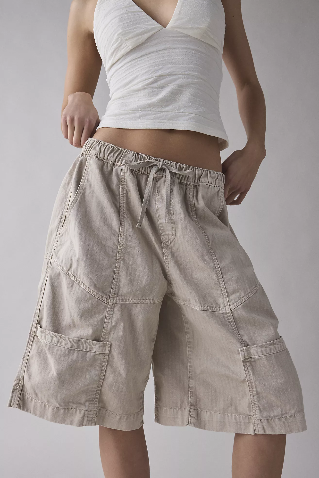 Bdg Mario Pull-On Cotton Utility Jort