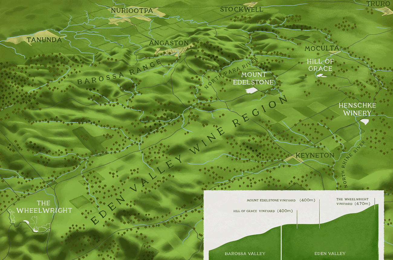 Henschke vineyard map
