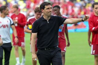 Liverpool manager Andoni Iraola