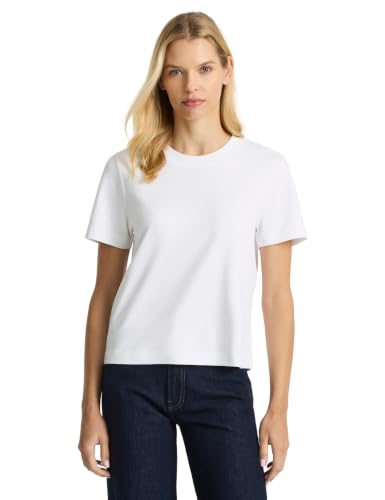 Presics Women&amp;rsquo;s Supima&amp;reg; Box Cut T-Shirt - White - Large &amp;ndash; Usa-Grown Cotton, Relaxed Fit, Cropped Length, Crew Neck, Short Sleeve