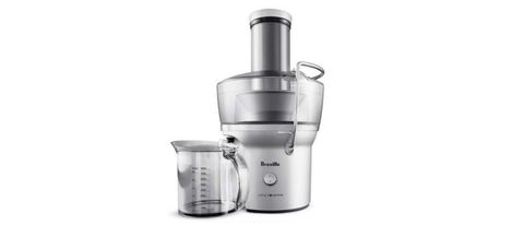 The Breville Juice Fountain Compact BJE200XL on a white background