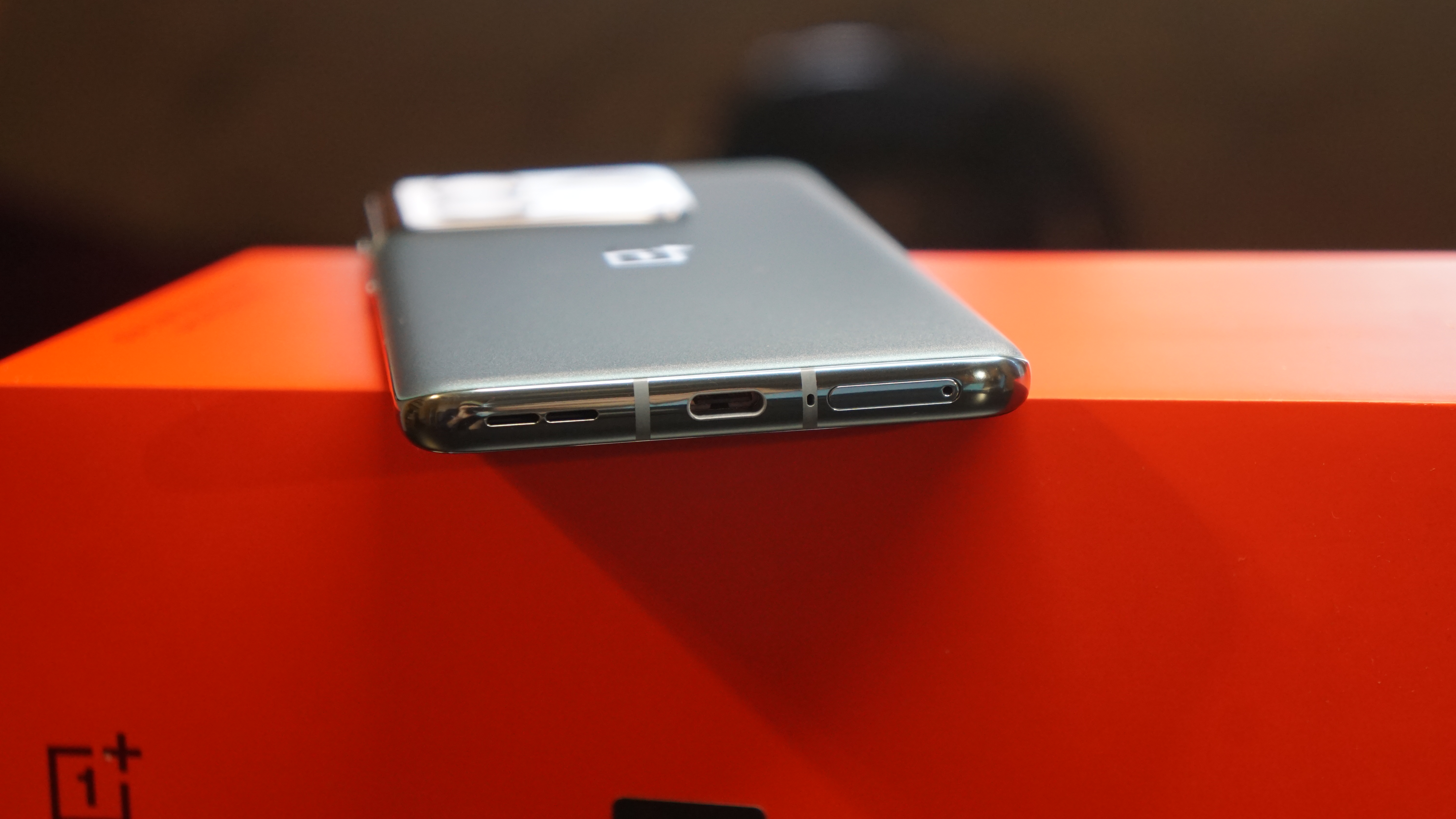 The bottom edge of a OnePlus 10 Pro
