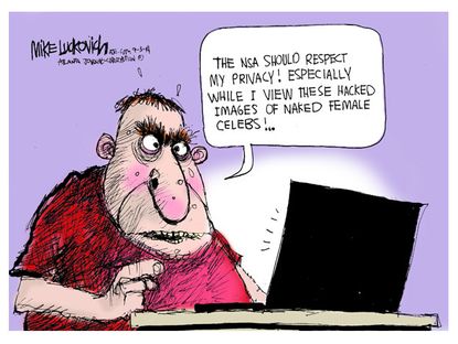 Editorial cartoon U.S. technology privacy NSA