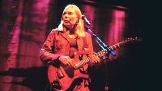 Joni Mitchell onstage in 1998 