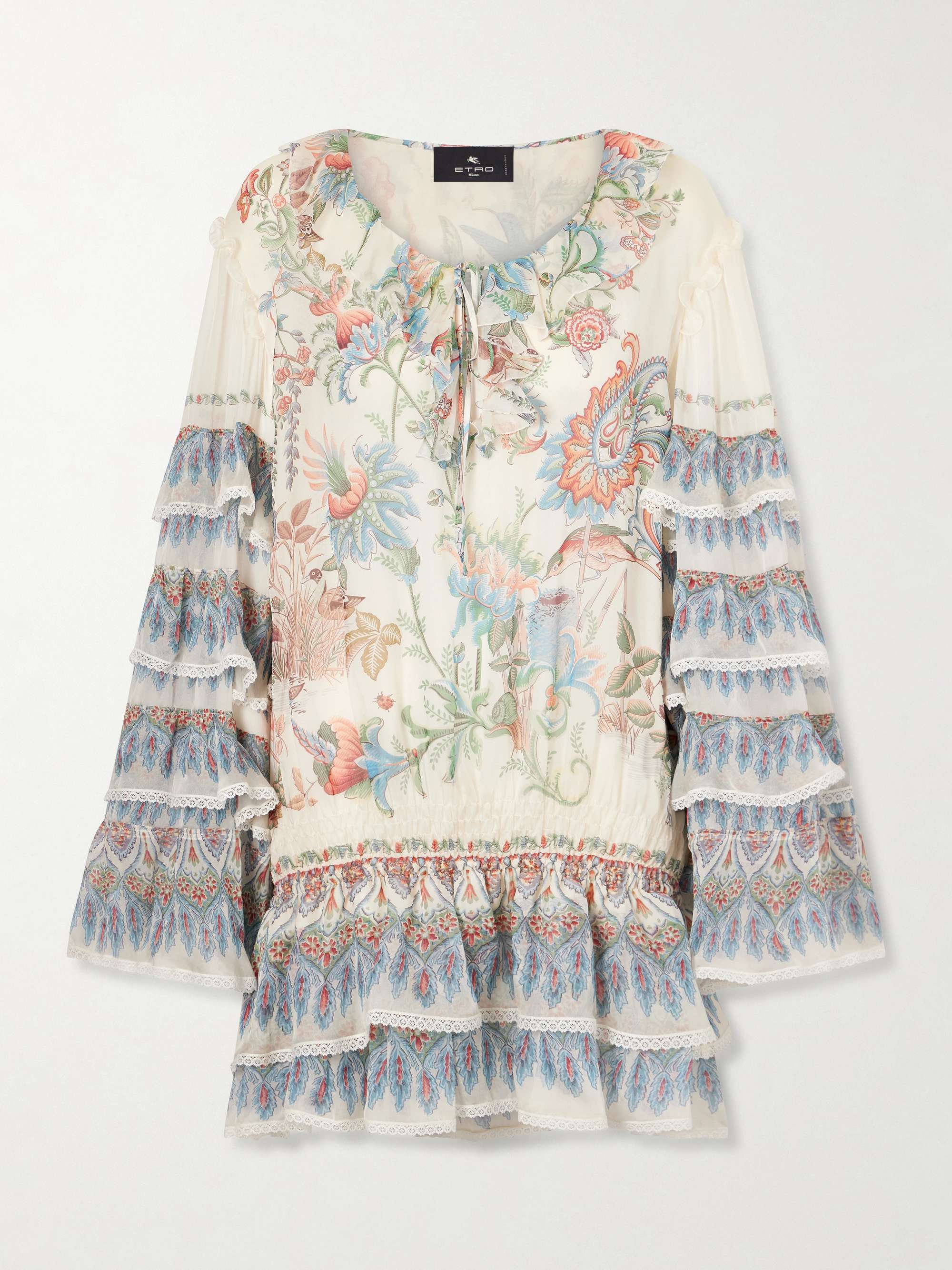 Silk Mini Tunic Dress