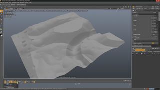Create the terrain using two layers of fractal noise