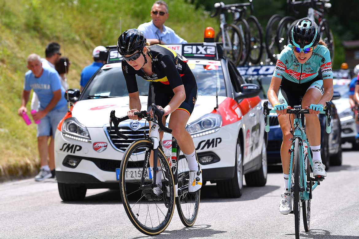 The early break on the Giro Rosa's second stage