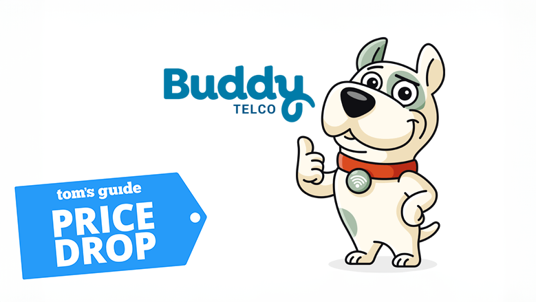 Buddy Telco Logo with Tom&#039;s Guide Price Drop badge in bottom left corner