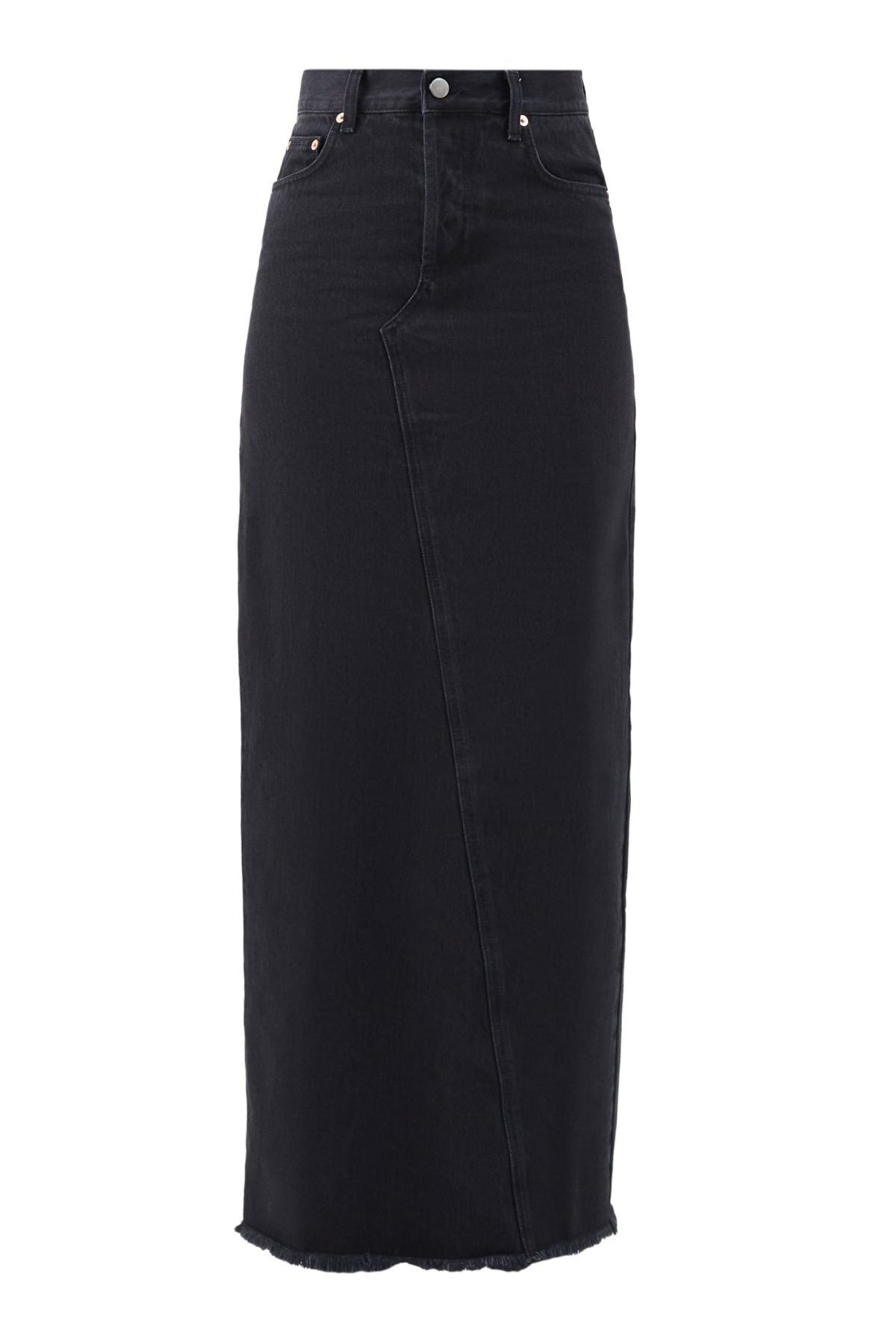 Denim Maxi Skirts Are the Standout Style of the Season Marie Claire