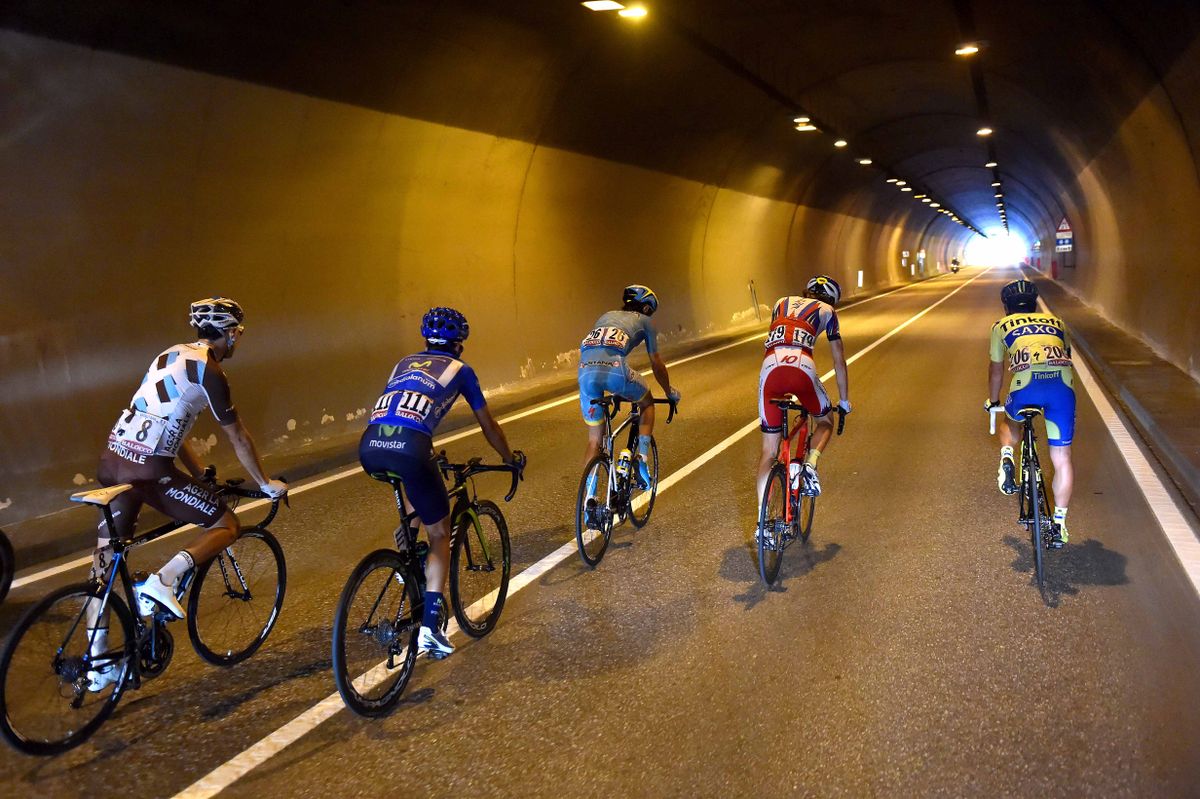 The breakaway ride through a tunnel