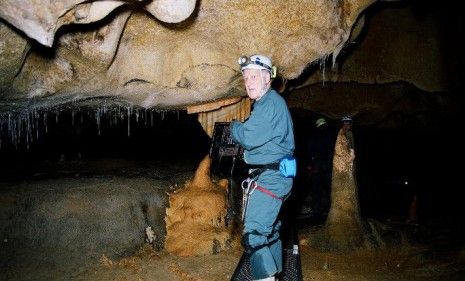 Werner Herzog (right) filming &amp;quot;Cave of Forgotten Dreams&amp;quot;: The German director&amp;#039;s foray into 3D technology takes viewers into a Paleolithic cave in Southern France.