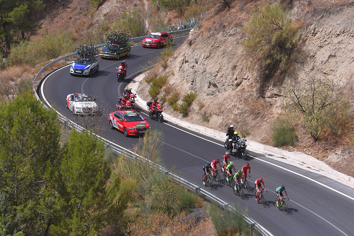 The breakaway on stage 15 of the Vuelta a Espa&ntilde;a