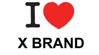 Logo design inspiration: I heart x brand graphic