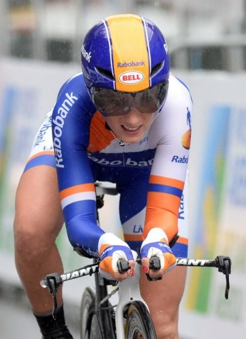 Pauline Ferrand Prevot (Rabo Women Cycling Team) repeats as national champion in the time trial