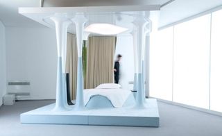 A sleep capsule (comissioned by Veuve Clicquot) which explores the future of the land of nod