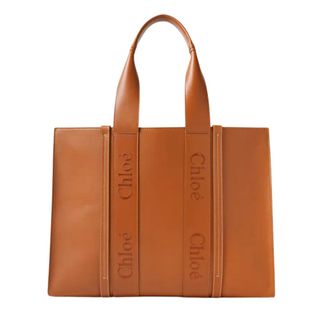 CHLOÉ + Net Sustain Woody large embroidered leather tote