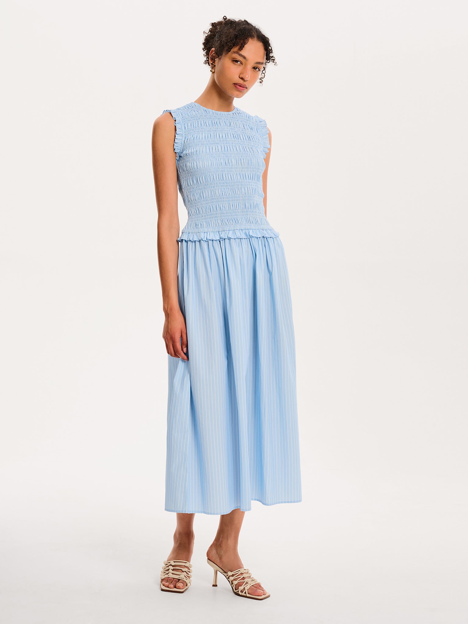 Blaire Dress in Light Blue - 4