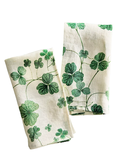 Clover Linen Napkins, Set of 2