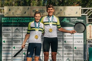 Tiffany Cromwell (Canyon-SRAM zondacrypto) and Mark O'Brien (Trappist) clinch the 2025 title at the AusCycling Gravel National Championships in South Australia at Ponderosa Pines