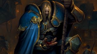 Arthas Menethil succumbs to madness after slaughtering the infected citizens of Stratholme.