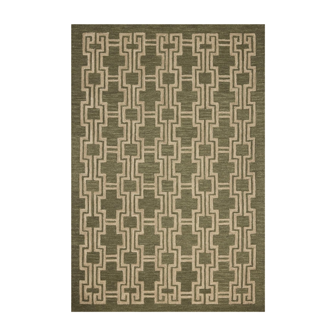 Loloi Jeremiah Brent Barrow Collection Bar-02 Moss/beige 5'-0&amp;quot; X 7'-6&amp;quot; Area Rug