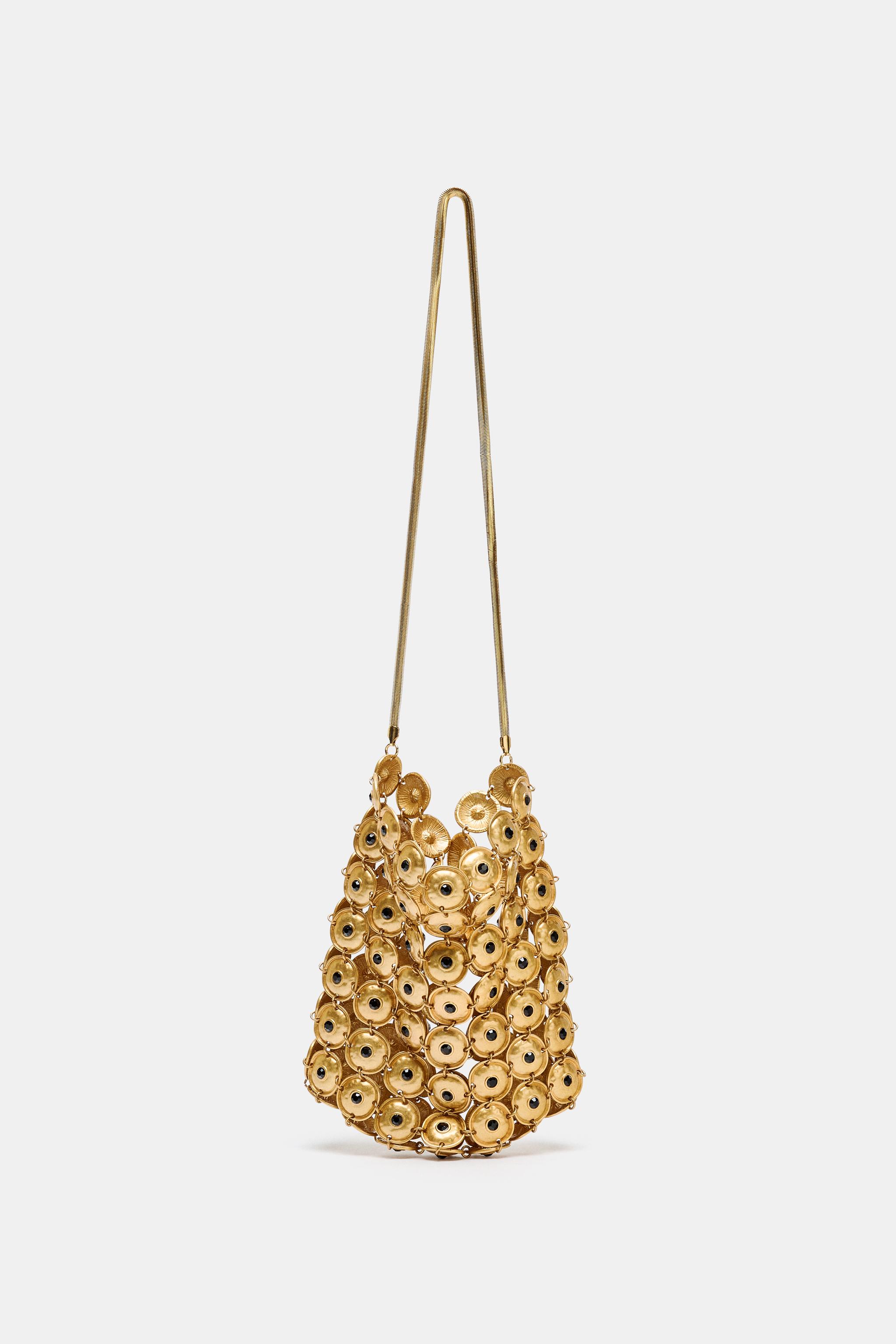Metal Appliqu&Eacute; Bucket Bag