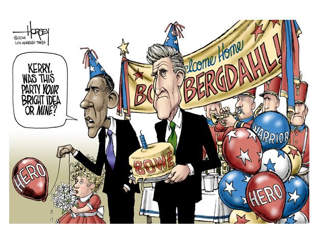 Political cartoon Bergdahl Obama