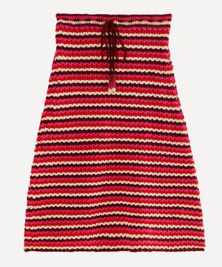 Colourful Stripes Crochet Skirt