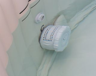 filter in an inflatable hot tub