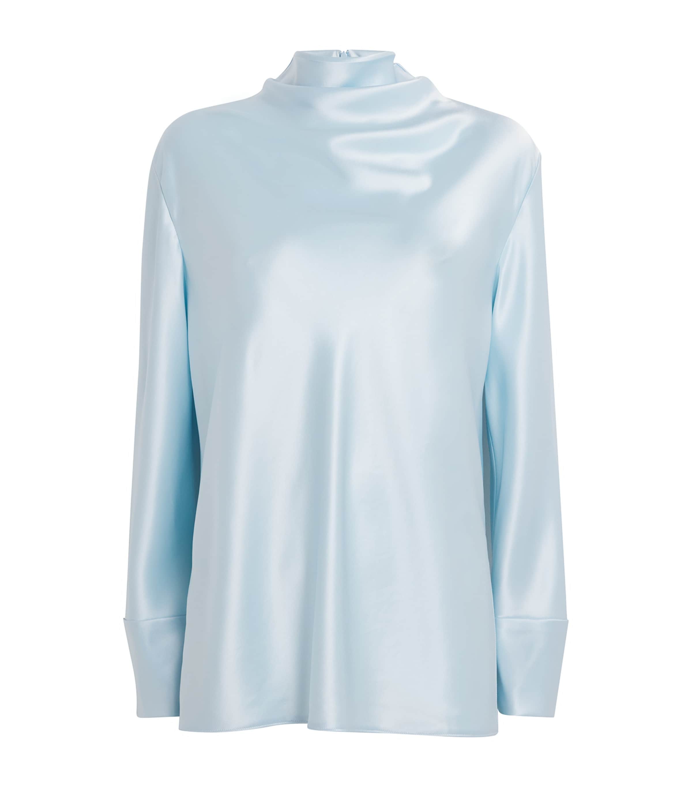 Camilla and Marc Satin Draped Chimera Blouse