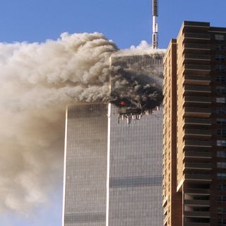 Terrorists struck the twin towers on Sept. 11, 2001.