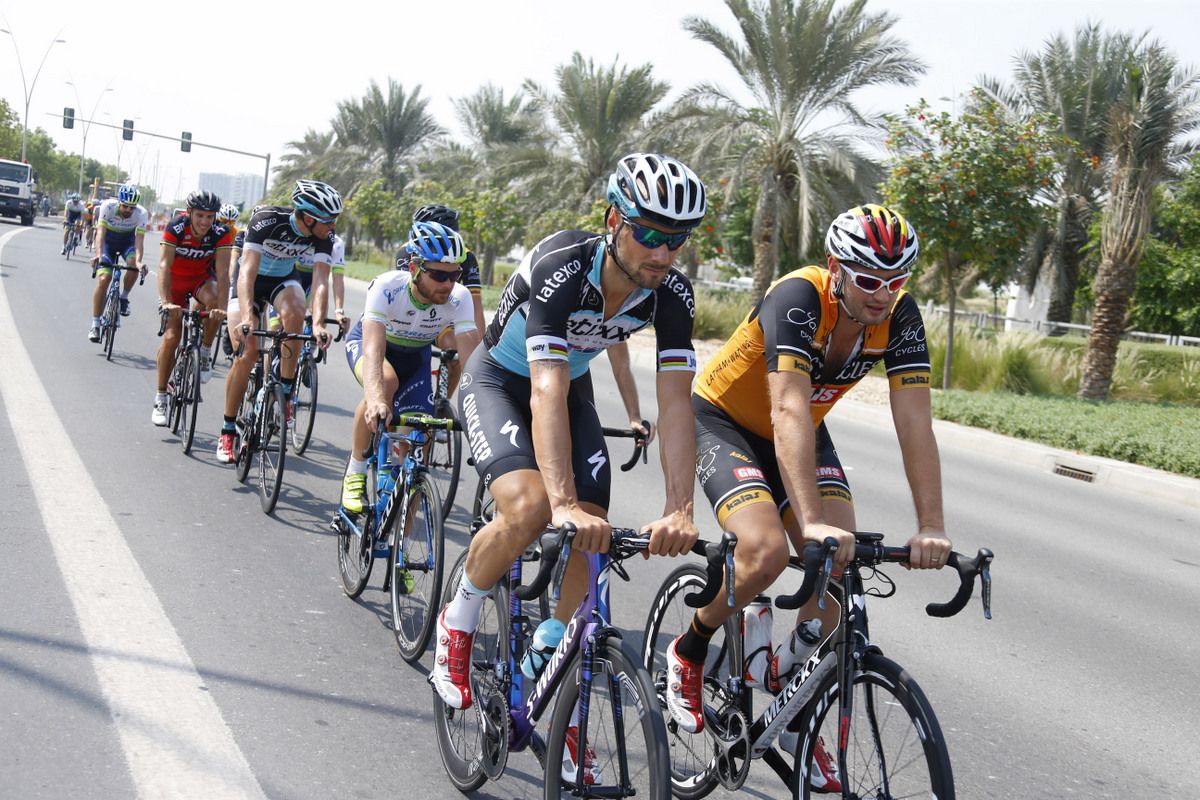 Tom Boonen leading the group