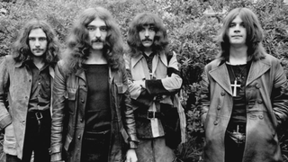 Bill Ward, Geezer Butler, Tony Iommi and Ozzy Osbourne pose for a portrait on May 31, 1970 in London, England. 