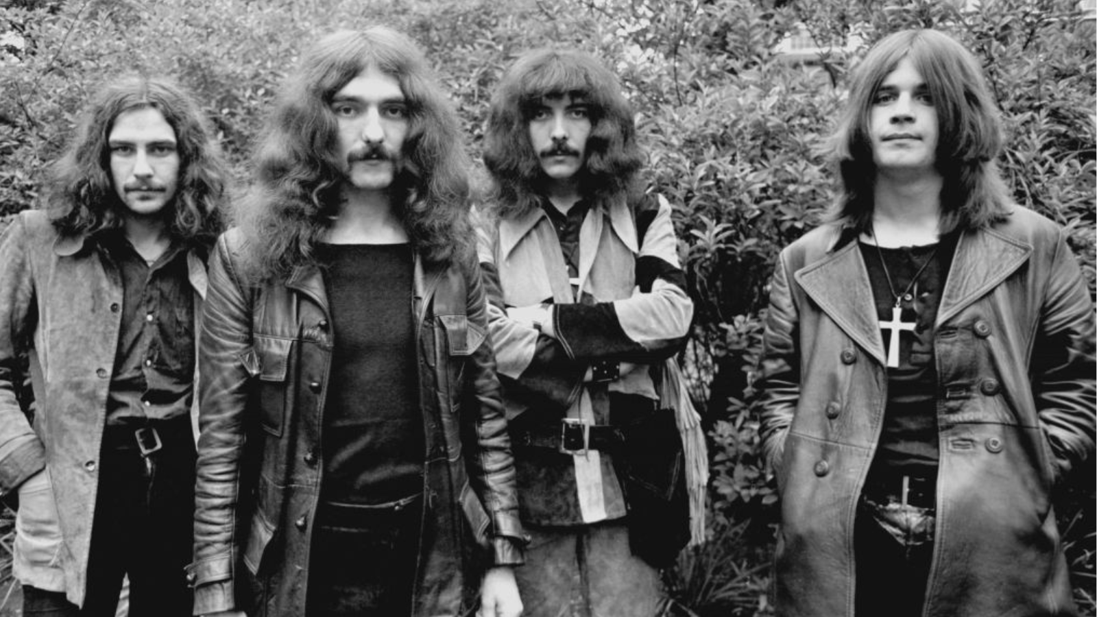 Bill Ward, Geezer Butler, Tony Iommi and Ozzy Osbourne pose for a portrait on May 31, 1970 in London, England. 