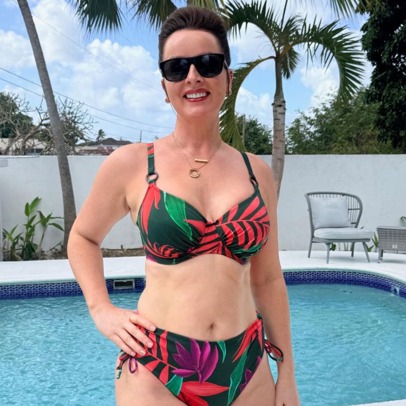 Abigail Latif wearing a Fantasie bikini