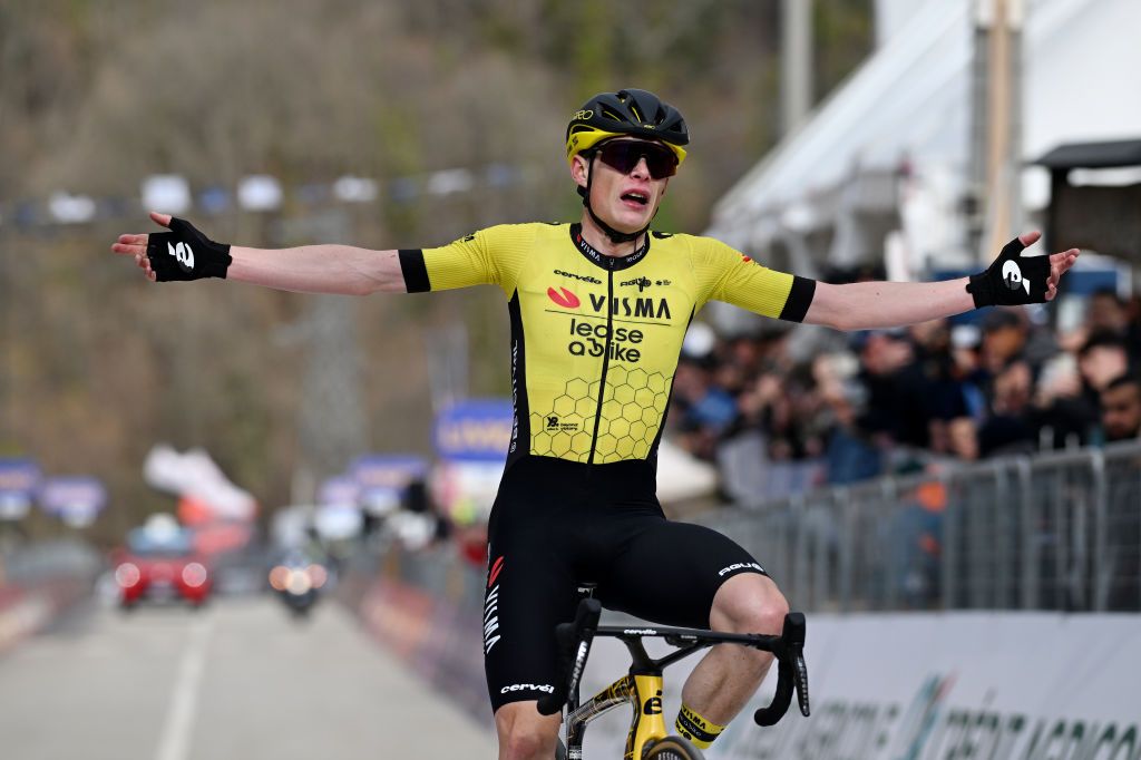 Tirreno-Adriatico stage 5 winner Jonas Vingegaard