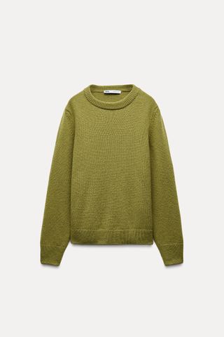 Cashmere and Wool Blend Basic Sweater