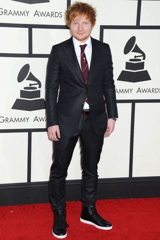 Ed Sheeran At The Grammys 2014