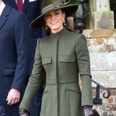 The Princess of Wales wears a fedora on Christmas Day 2022