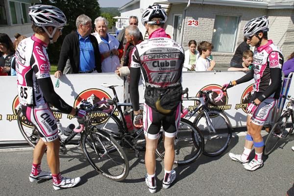 Some of the Garneau Club Chaussure boys after sign on.