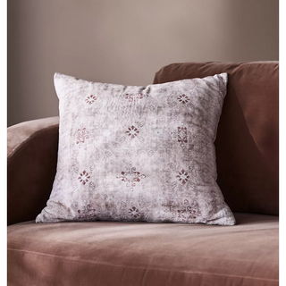 pale lavender printed pillow 